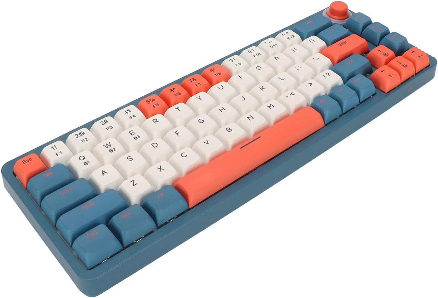 Gaming Keyboard, LK67 Stylish Multifunction Mechanical Gaming Keyboard Comfortable Touch PBT XDA Keys Triple Mode Connection for Daily Home Use